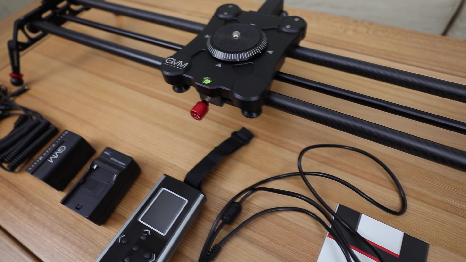 器材党2gvm碳纤维电动滑轨开箱使用