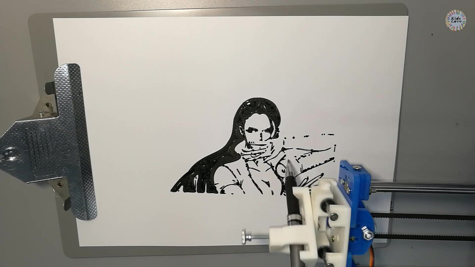 绘画机器人画妮可·罗宾 海贼王人物