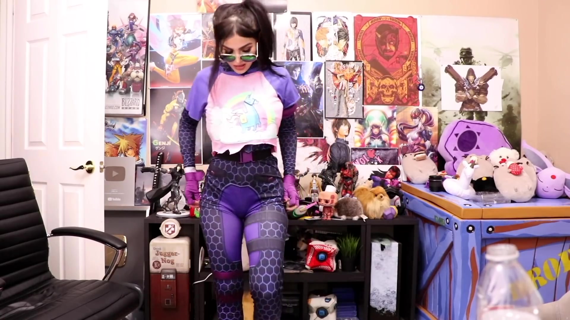 堡垒之夜:主播cos人物角色,还有万圣节特别服装!