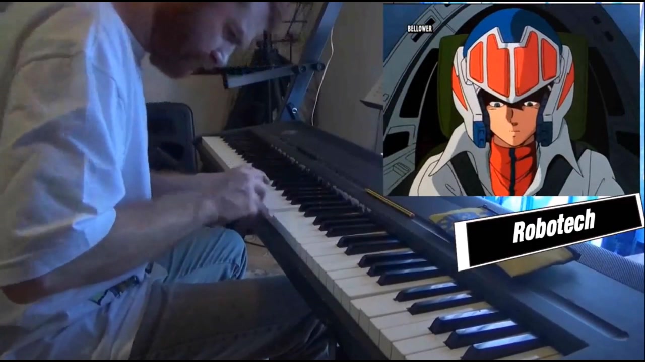 [图]【动漫原声】《太空堡垒》OP 钢琴 Robotech intro Nando Gamboa 2017 piano