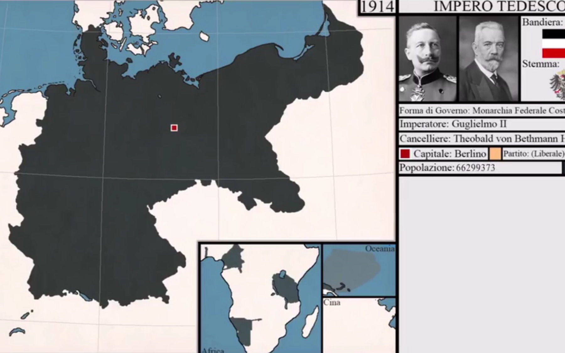 历史地图德意志第二帝国