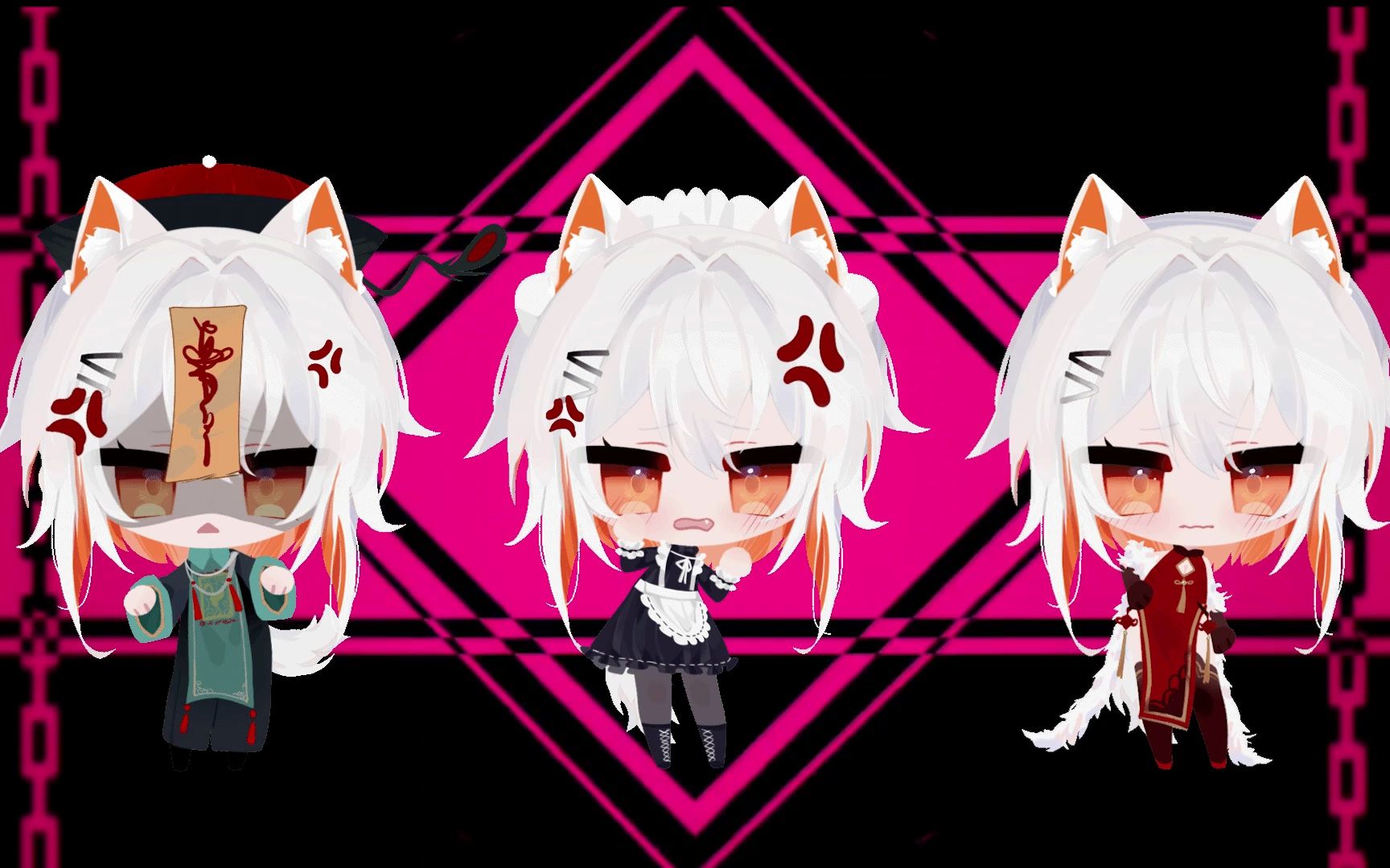 【meme动画】六重身小白狼的pink elephant |可爱警告|oc自设