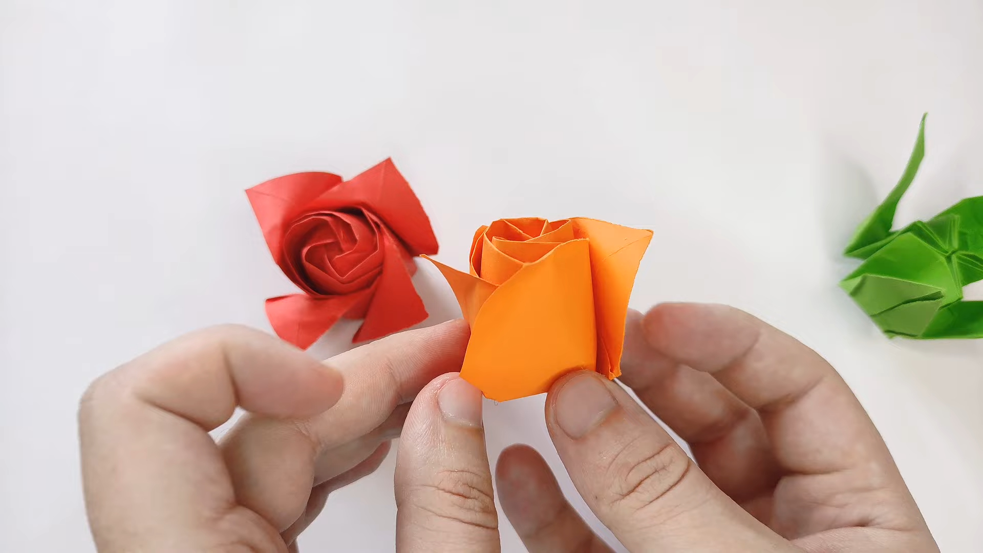 【origami library】玫瑰折纸教程origami rose tutorial