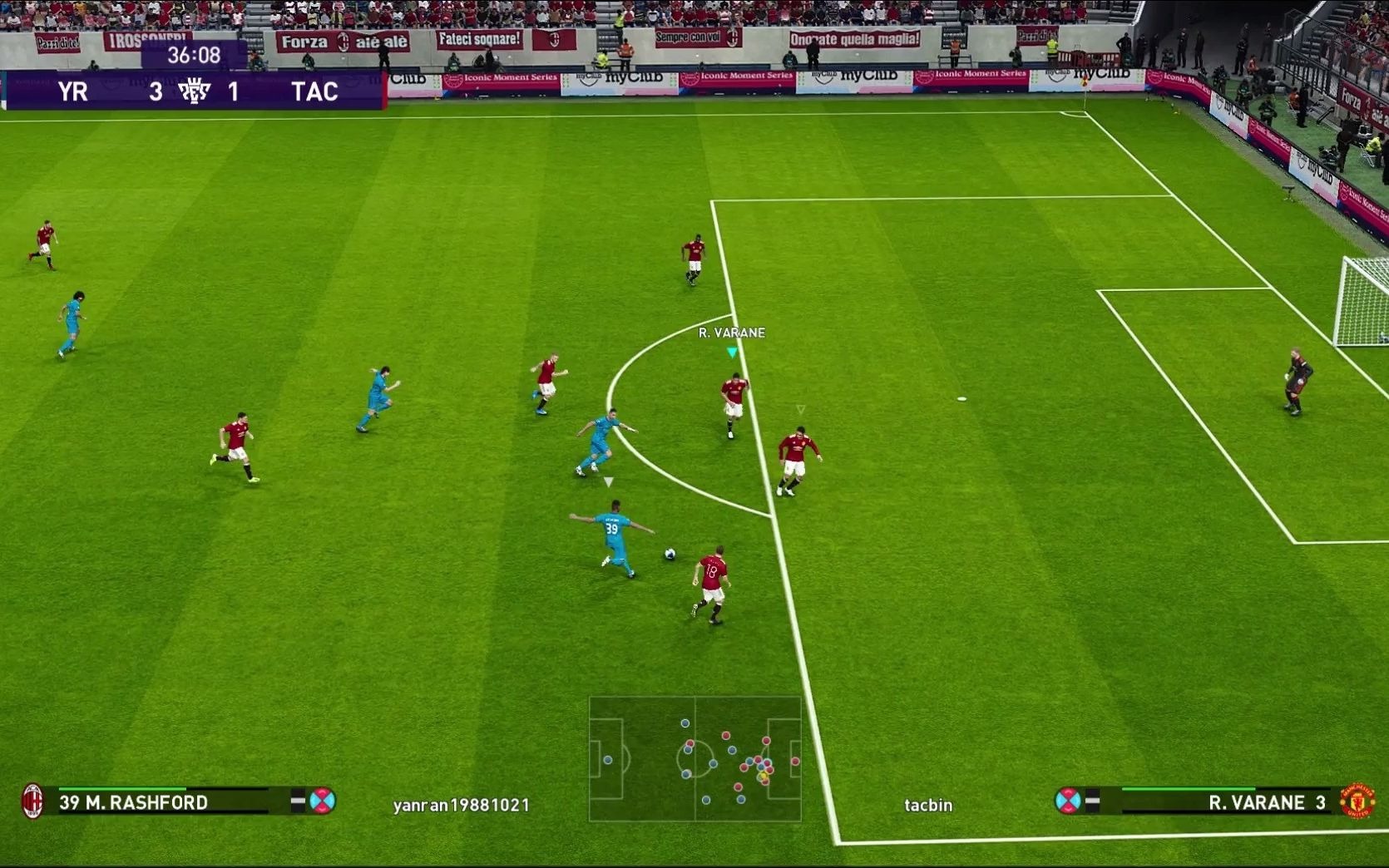 pes 2021 高光被进球视频 实况足球_第一视角