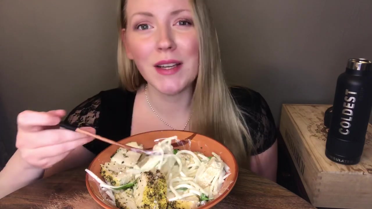 【寿司姐姐】fettuccine alfredo (lowcarb) ~ 助眠 relaxing eating