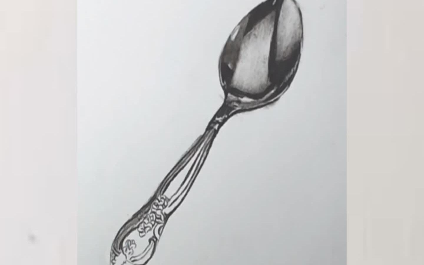 创意勺子设计素描图片图片