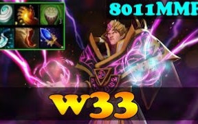 Dota 2  w33 8011 MMR Plays Invoker vol 13  Ranked Match Ga哔哩哔哩bilibili