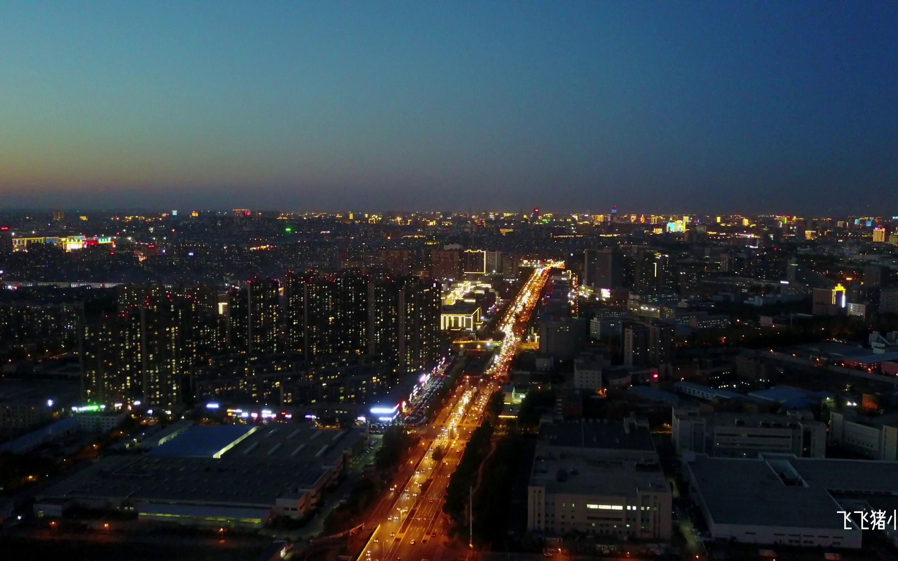 长春市夜景,遍地高楼林立,不愧是省会城市哔哩哔哩bilibili