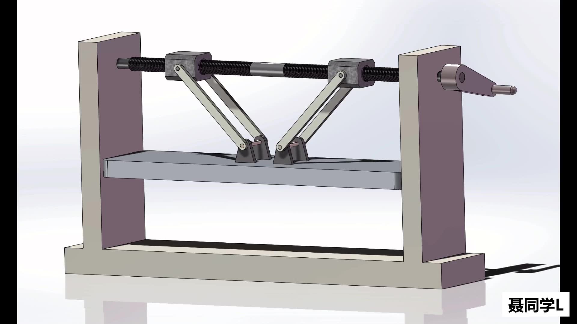 杠杆螺旋压力机构
