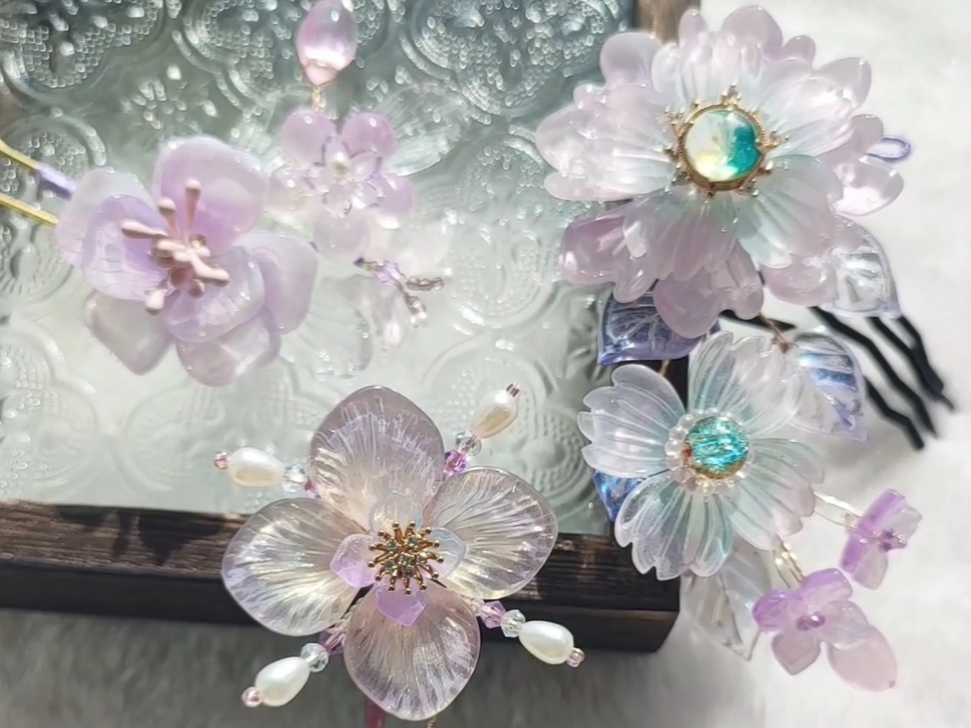 微雨海棠 发簪发钗古风汉服发饰国风手作配饰簪娘出簪福袋