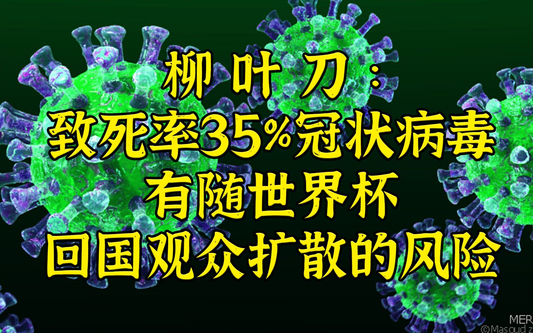 柳叶刀:致死率35%冠状病毒有随世界杯扩散的风险哔哩哔哩bilibili