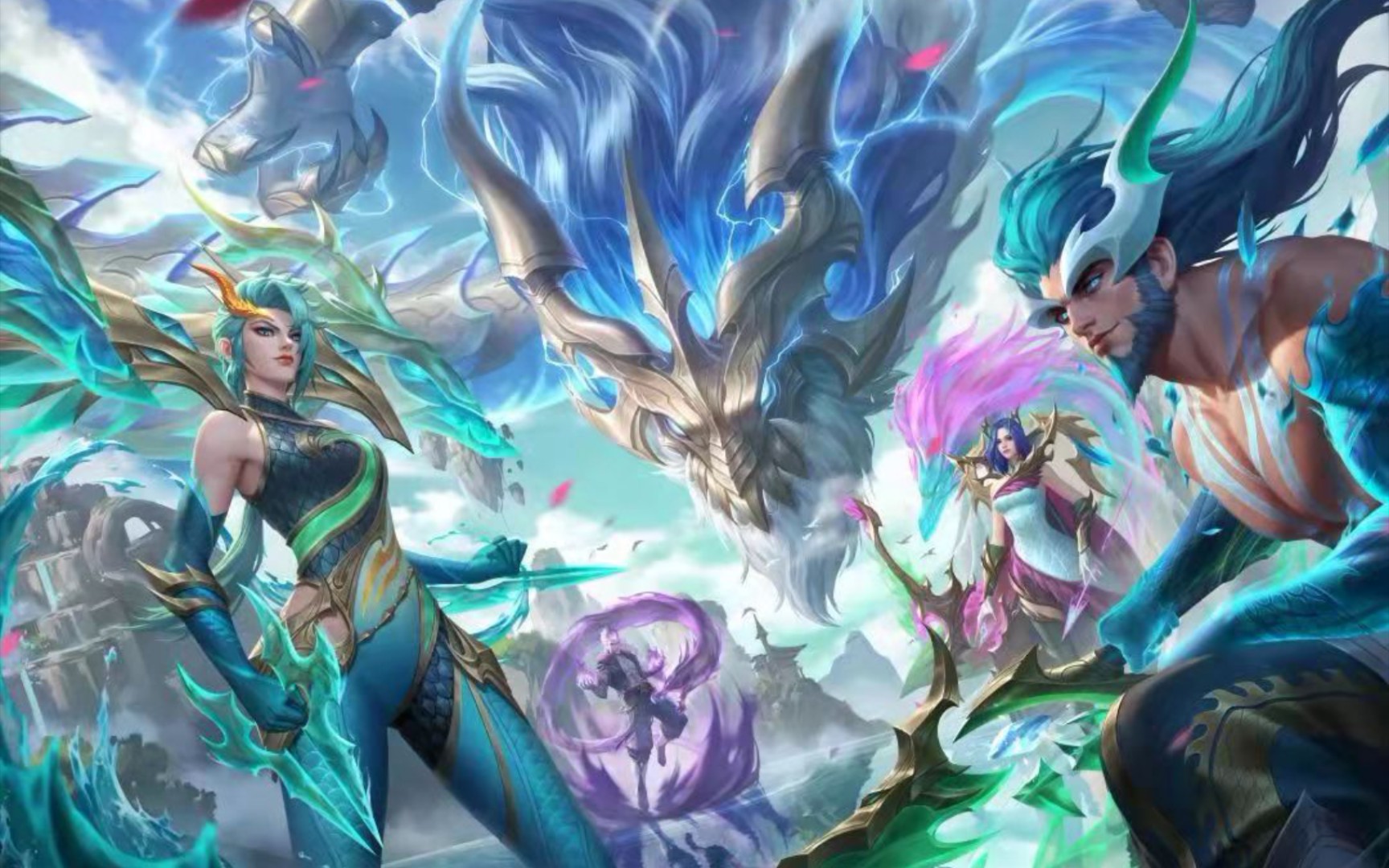 英雄联盟:神龙尊者系列皮肤技能特效展示!