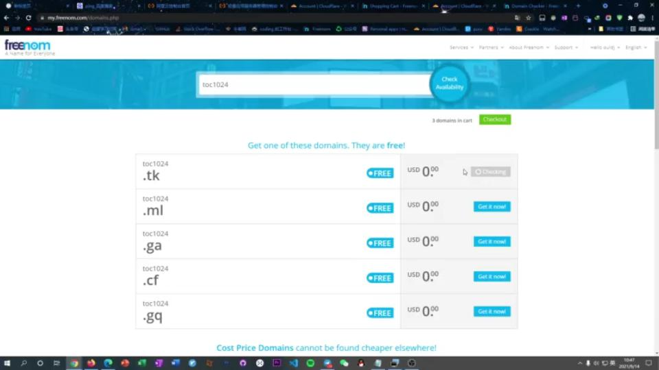 获取免费的域名,技术在这里.哔哩哔哩bilibili