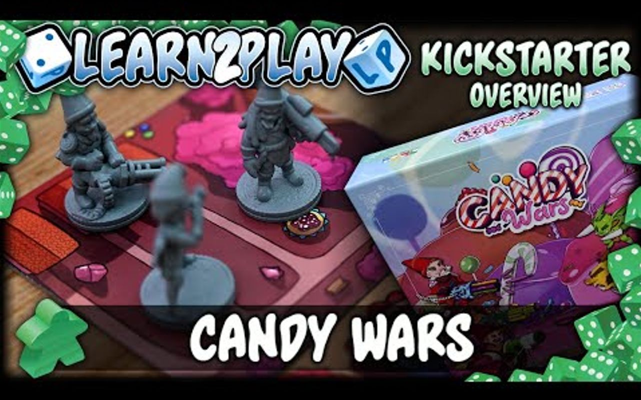 《糖果战争》怎么玩 Learn To Play Presents  Kickstarter Overview For Candy Wars桌游棋牌热门视频