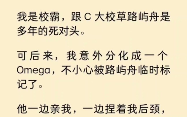 我意外分化成一个Omega,却不小心被死对头校草临时标记了… 《月伴信息素》~知 乎哔哩哔哩bilibili