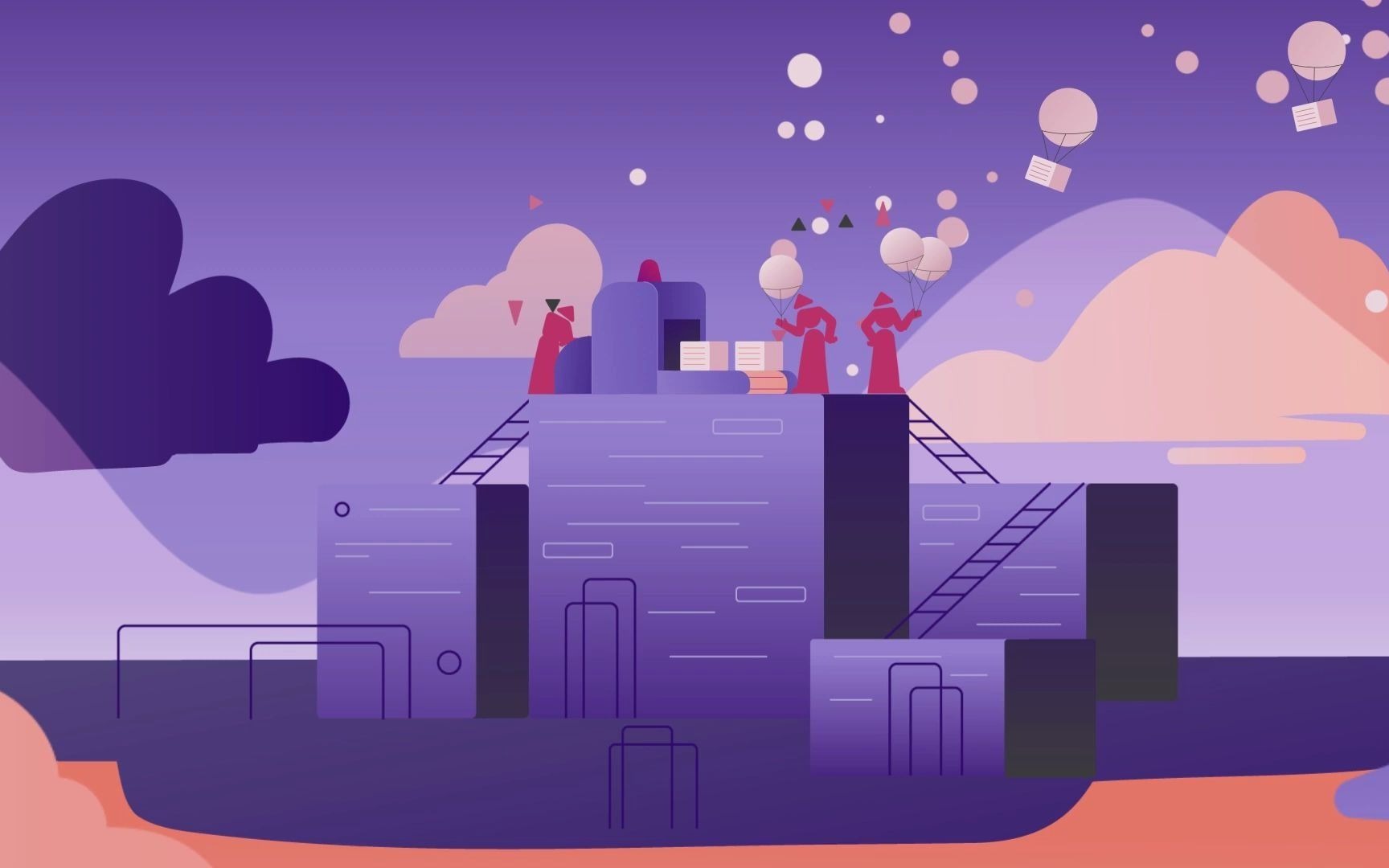 【mg动画欣赏】vidico视频公司超棒梦幻插画风格云技术元素mg解说动画