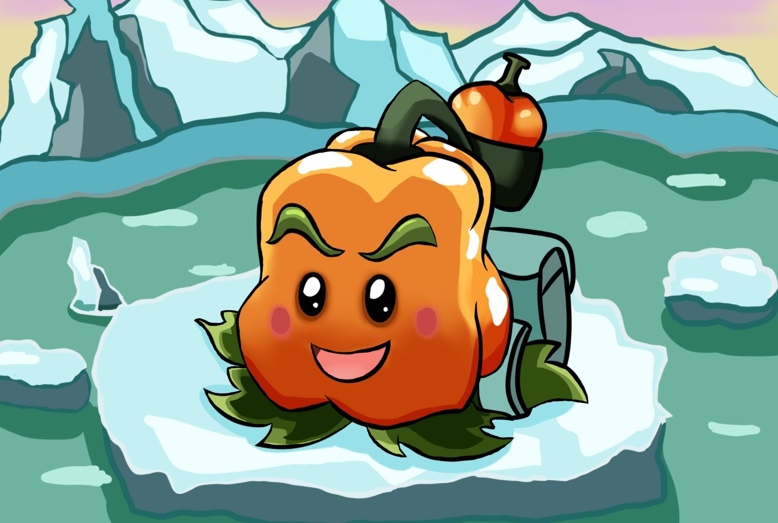 pvz绘画 | 甜椒投手去上学!