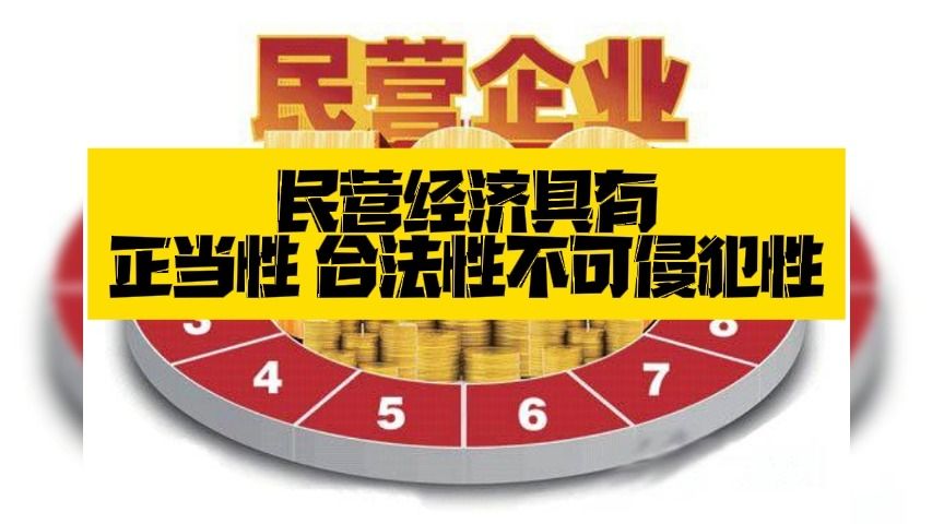 民营经济具有正当性 合法性不可侵犯性哔哩哔哩bilibili