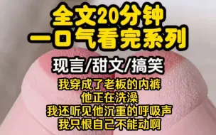 【完结文】我穿成了老板的内裤，他正在洗澡，我还听见他沉重的呼吸声，我只恨自己不能动啊