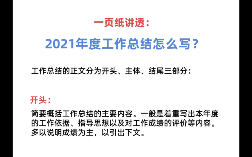 2021年度工作总结应该写什么、怎么写,才能突出工作成果和亮点吗?哔哩哔哩bilibili