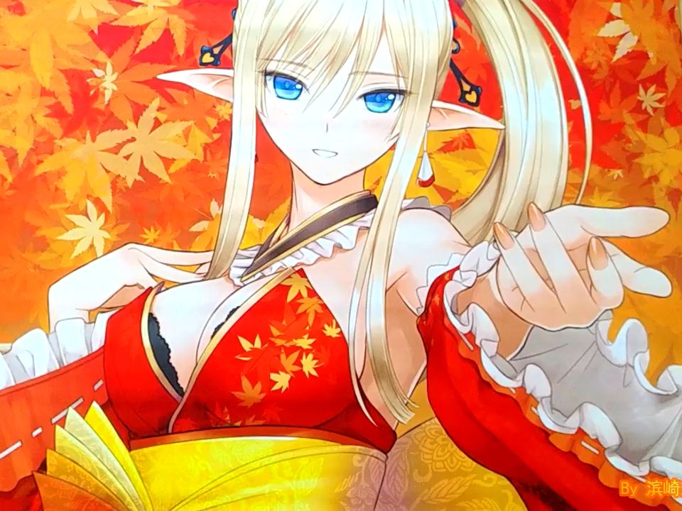 【日版acg周边收藏赏析】光明之响tony挂画 - 中国红异色短裙雾香