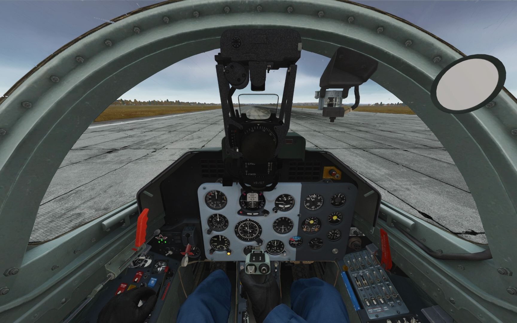 dcs l39教练机 暴风雨中起落瞎飞
