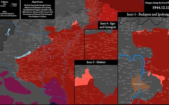 [图]【历史地图】第二次世界大战期间的匈牙利：每一天
