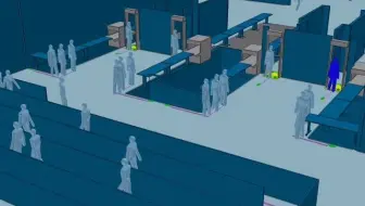 MassMotion应用-交通篇：安检排队