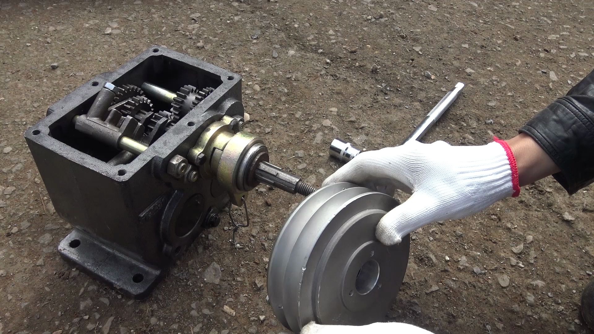 自制农用履带车7,干式离合器结构和工作原理