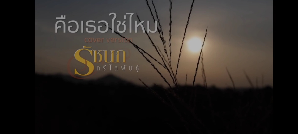 [图]คือเธอใช่ไหม - รัชนก ศรีโลพันธุ์【Cover Version】