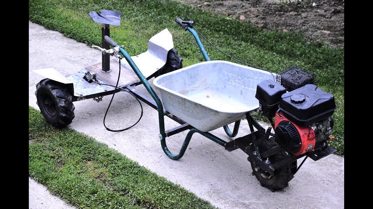 s. 自制200cc独轮车在前轮胎上!