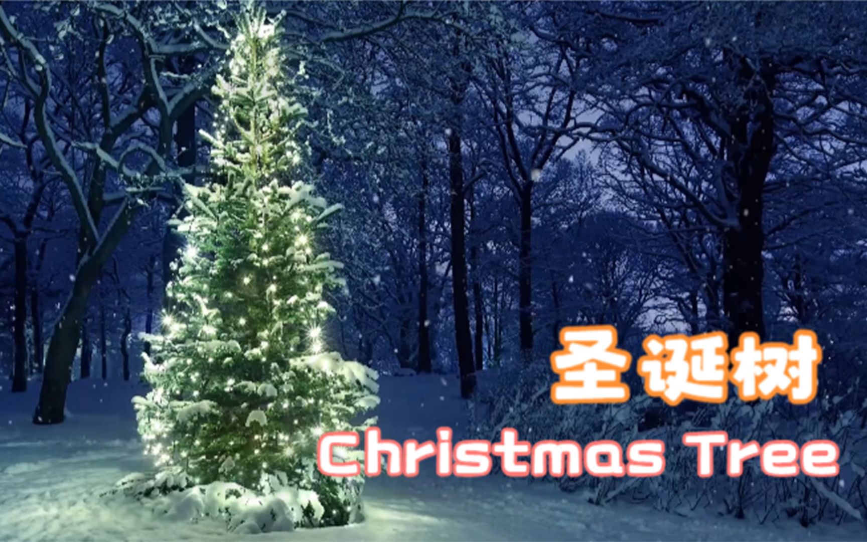 【英语沉浸绘画】圣诞树 Christmas Tree #圣诞 #冬天哔哩哔哩bilibili