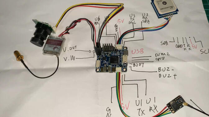 f4v3s飞控接线图图片