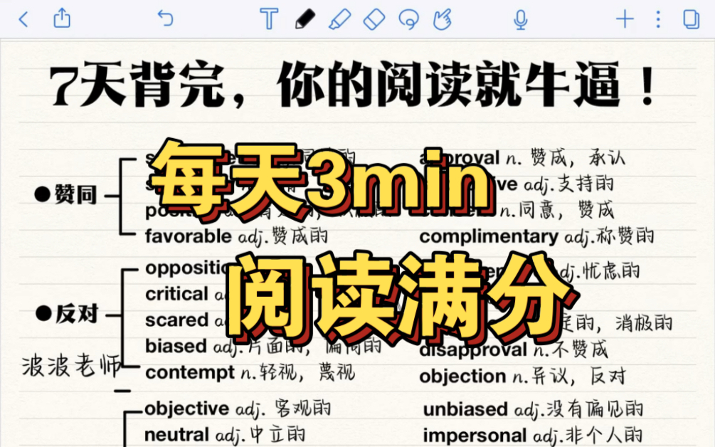 [图]高效记忆❗️一定要背❗️402英语高频词！仔细分类总结！与题型一一对应！