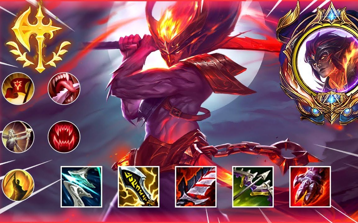 英雄联盟浴火亚索王 丝滑天花板 高能拉扯对线操作