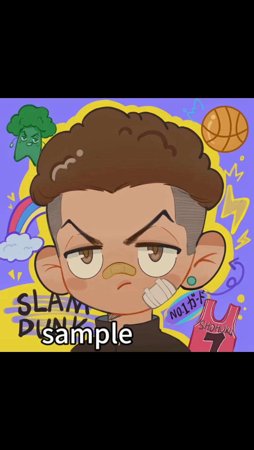 【sd/宫城良田】素给应援场画的臭脸西兰花06