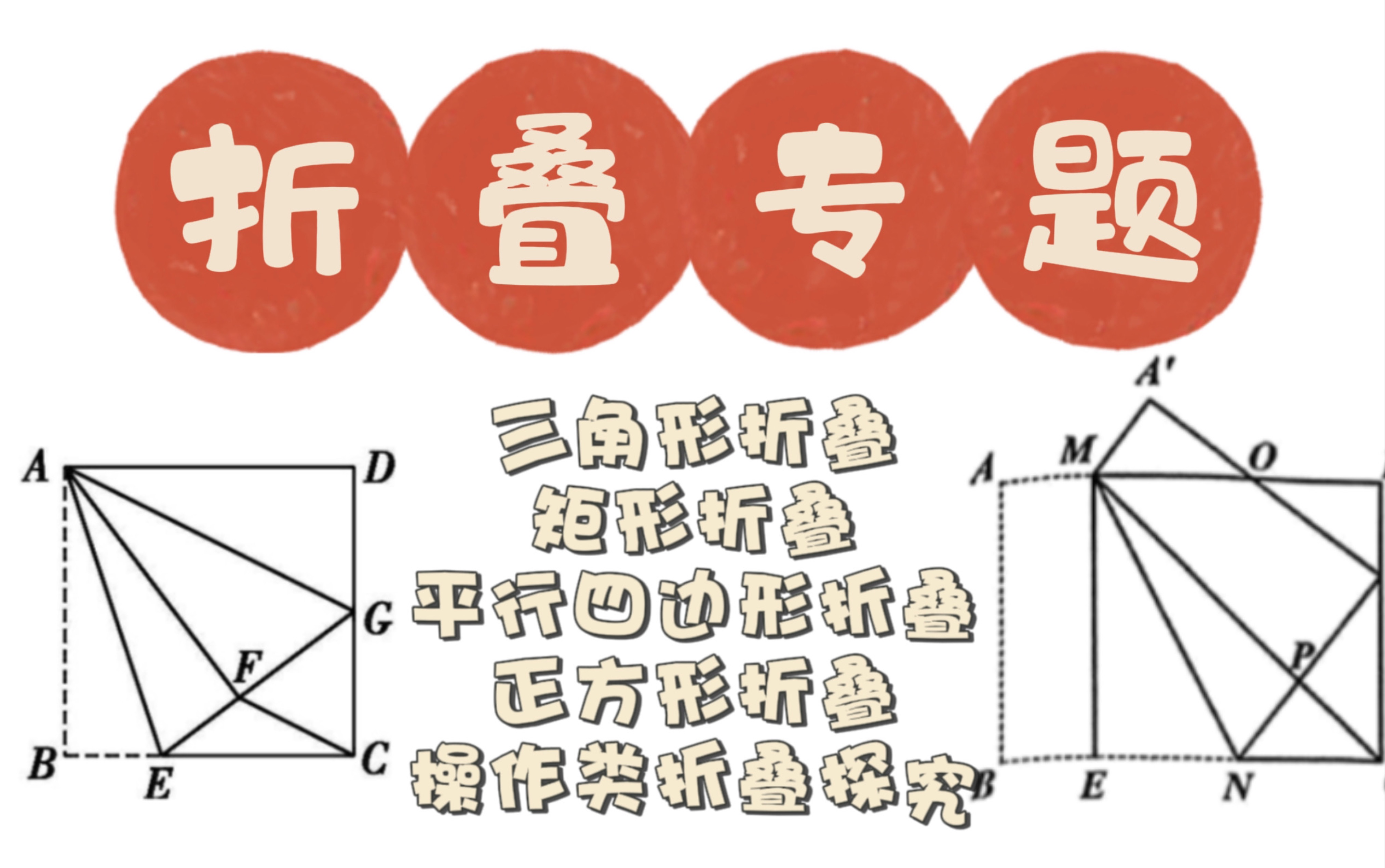 [图]【中考数学】折叠专题｜三角形与四边形中的折叠问题