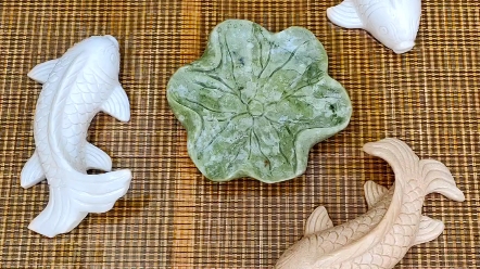 喷水鱼小金鱼鱼缸摆件