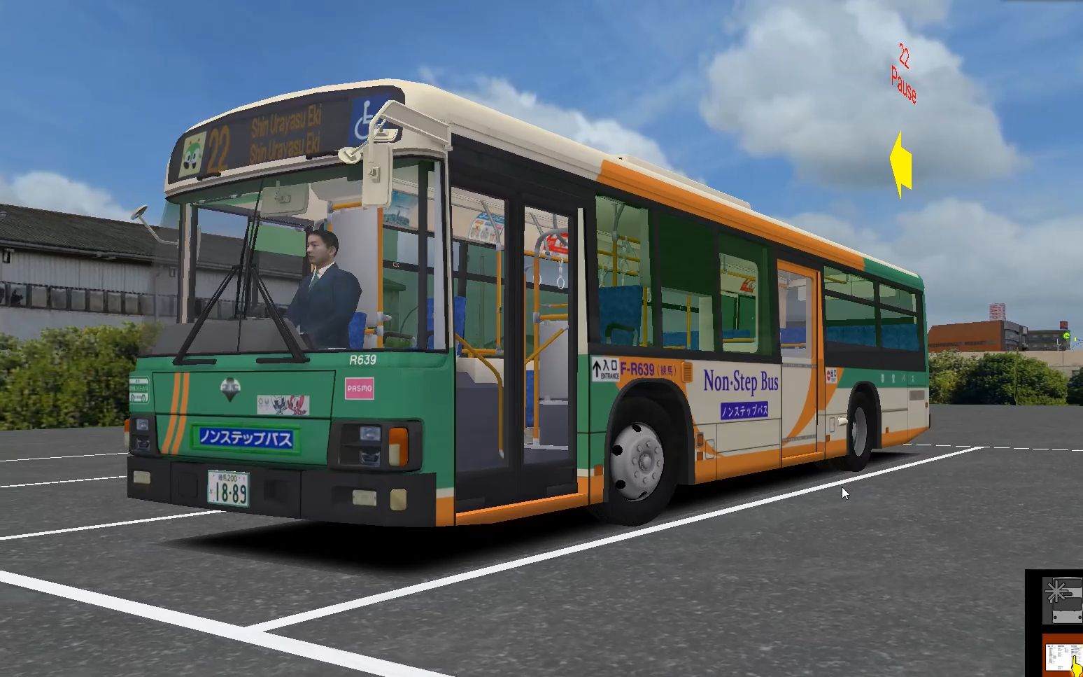 (驾驶五十铃 egra都营巴跑22线开往千岛车库)2/2