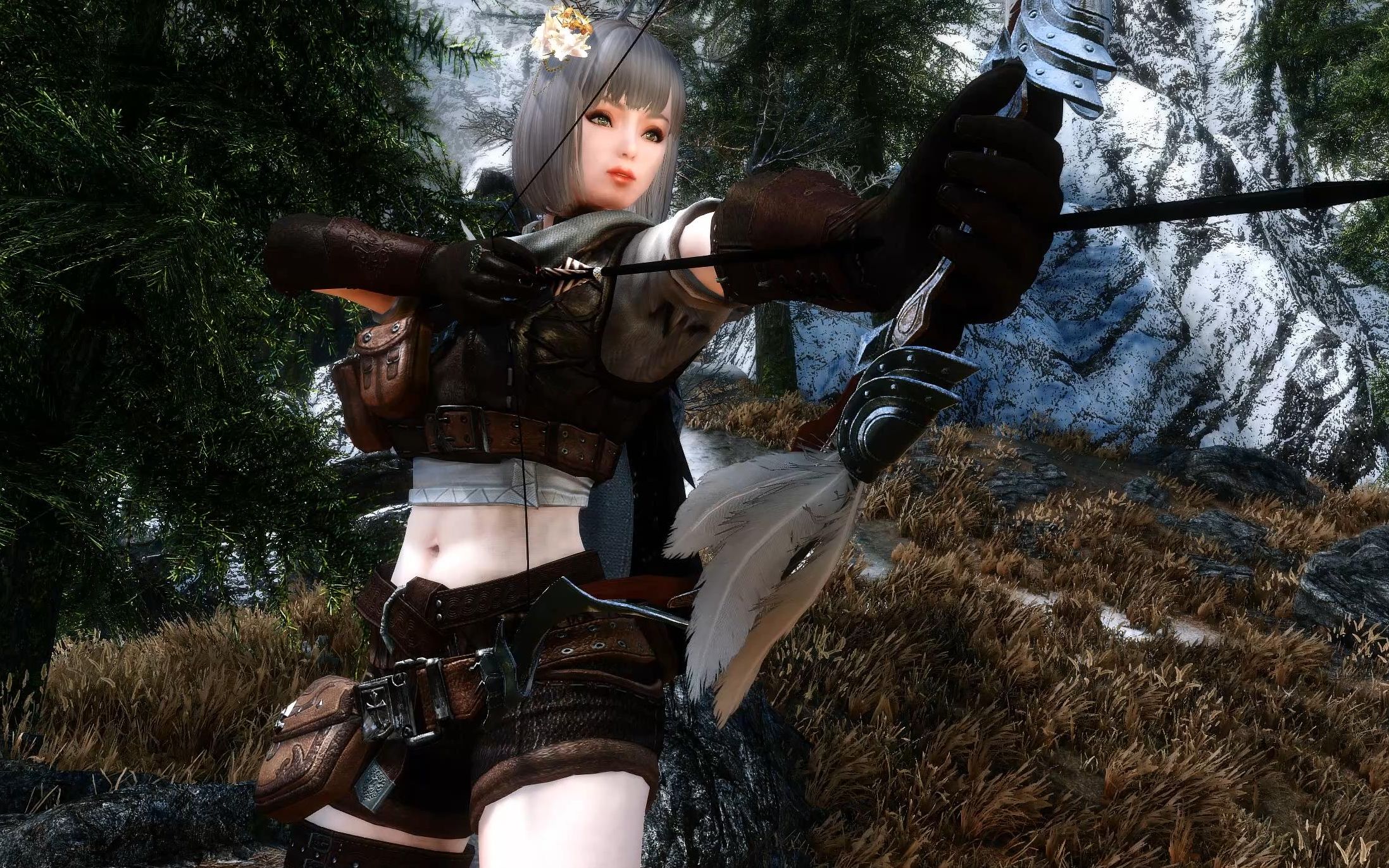 上古卷轴sse版混沌世界天际巫女的弓斗艺术