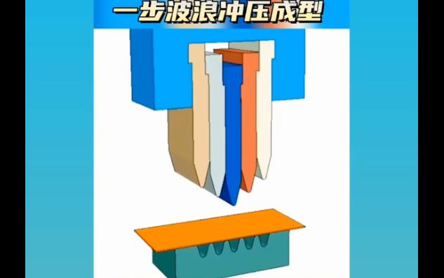 一步波浪冲压成型机构哔哩哔哩bilibili