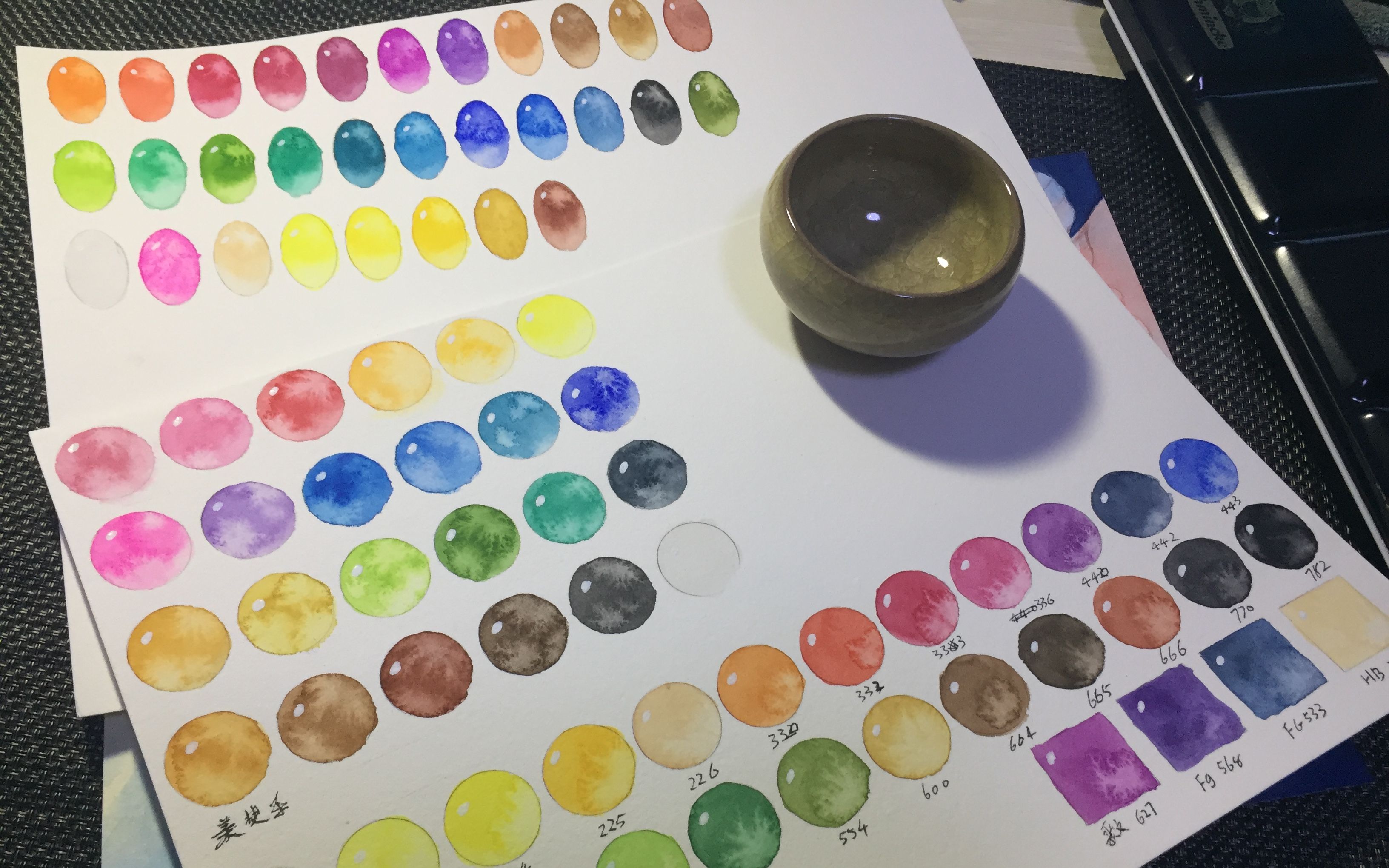 【水彩色卡制作】新韩水彩色卡-外加来唠叨混更