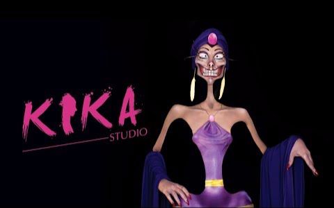 变身国王-伊斯玛仿妆 技术流人体彩绘 | 【kika】九哥