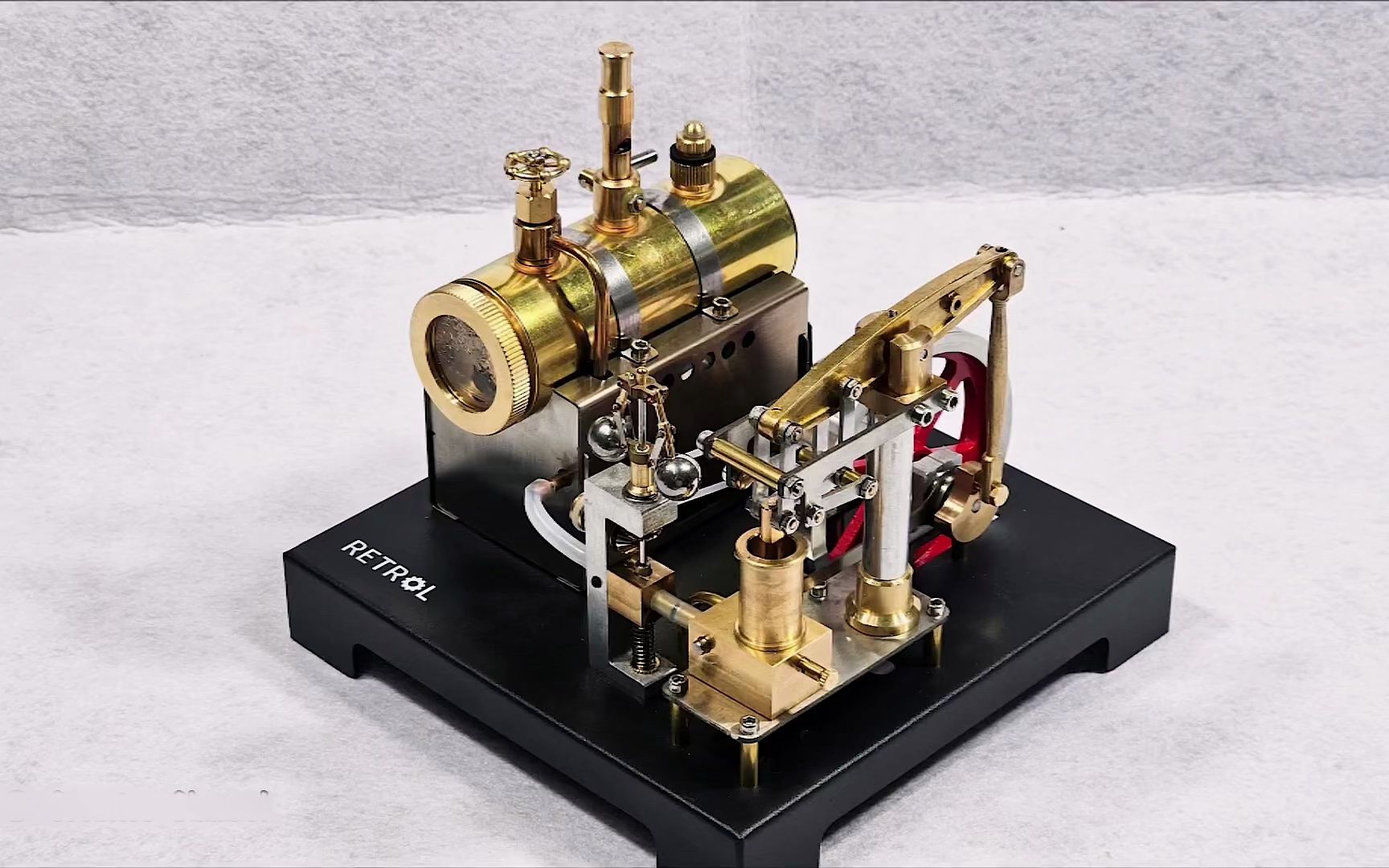 组装一台迷你版蒸汽机,启动的那一刻也太震撼了吧