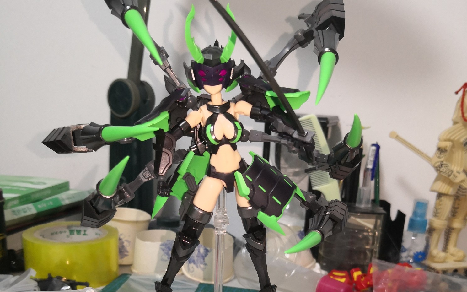 御模道蜘蛛机娘喷涂成品