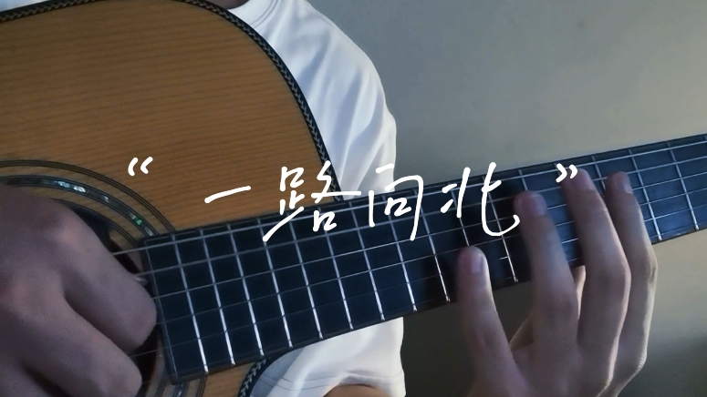 "全站最美的翻弹?"#【指弹】一路向北