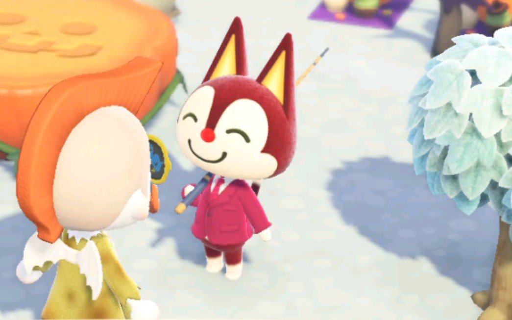 【动森】茶茶穿西装还挺好看的!