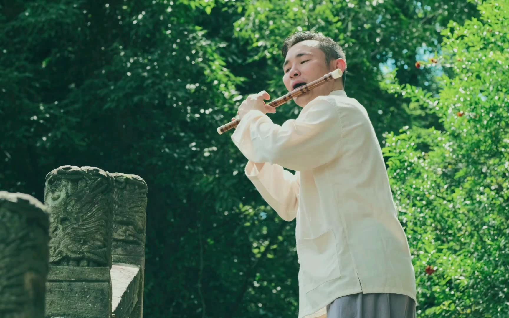 笛子名曲独奏《芒种》 青年笛箫演奏家湛文兵演奏