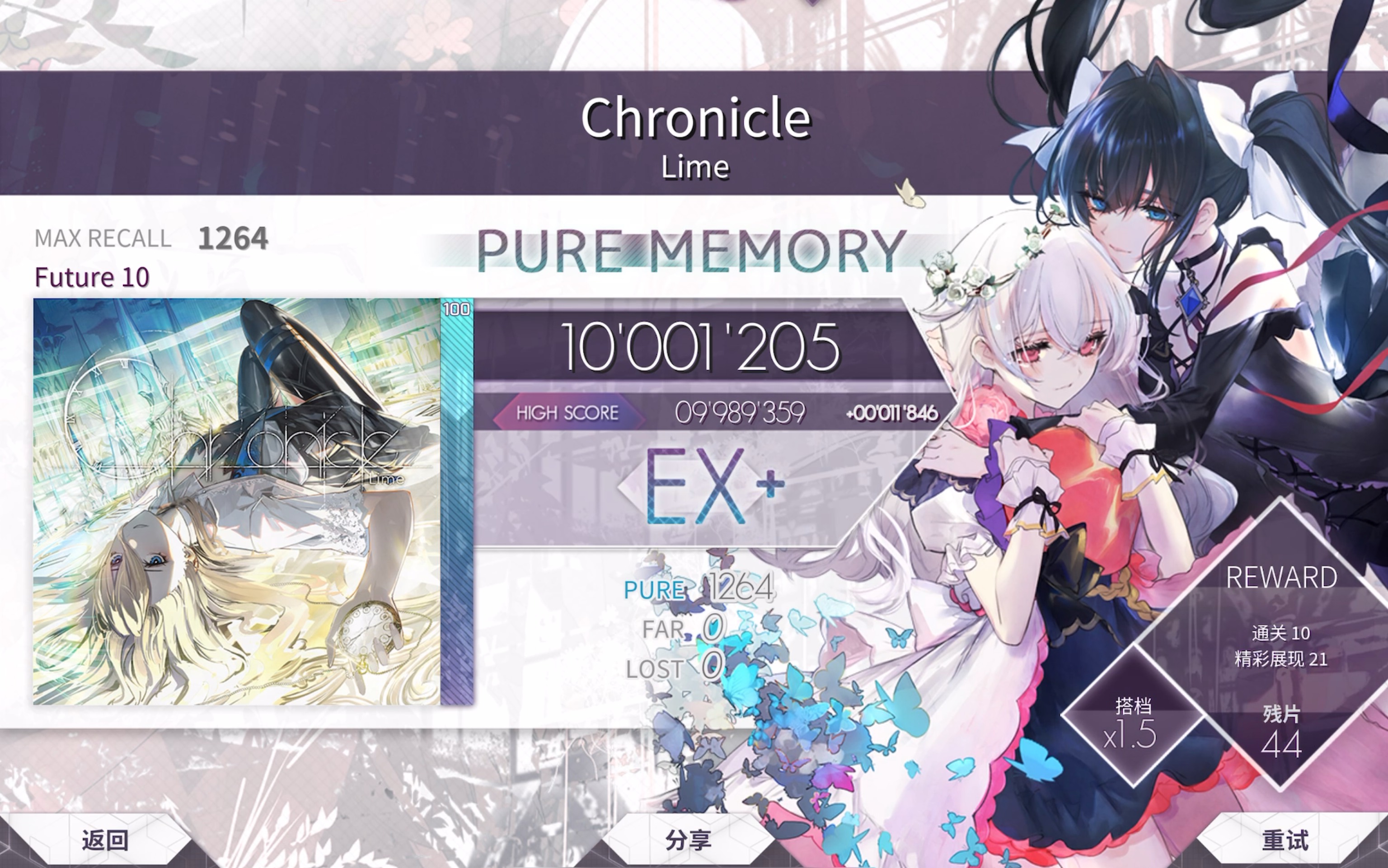 【Arcaea】【编年史】Chronicle FTR10—1264 PM(59)