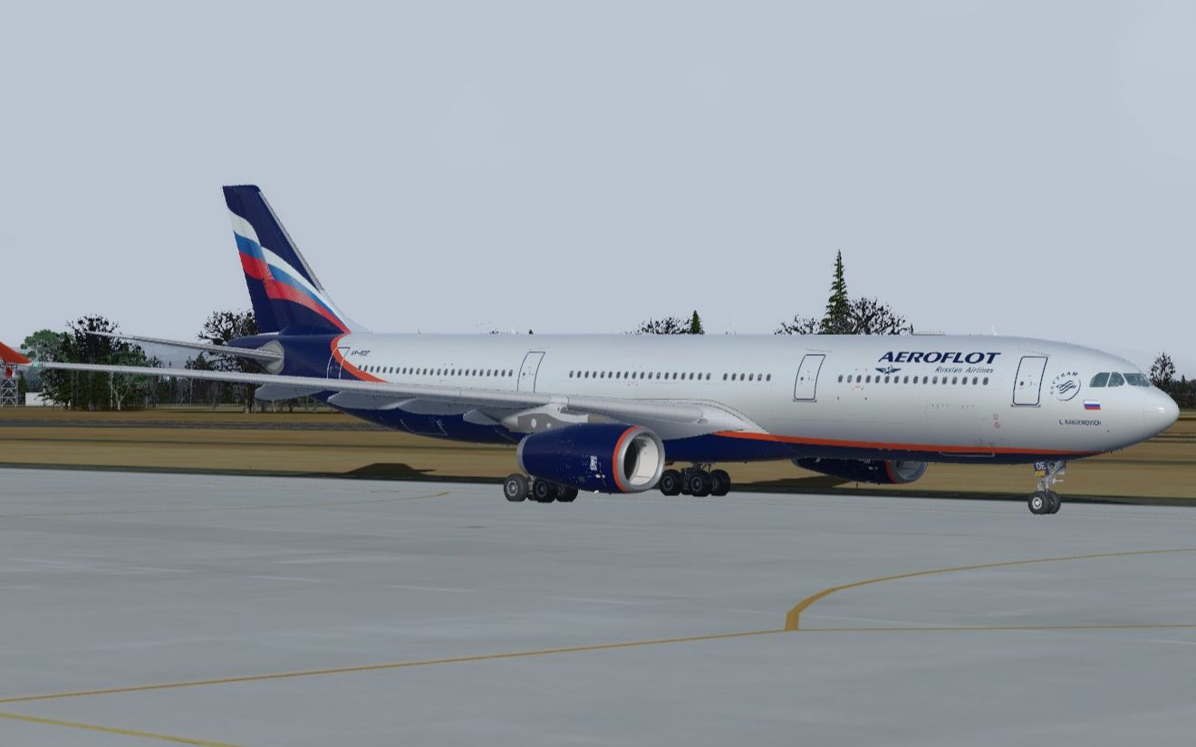 俄罗斯航空a330-343飘过头轻降长崎空港_单机游戏热门视频